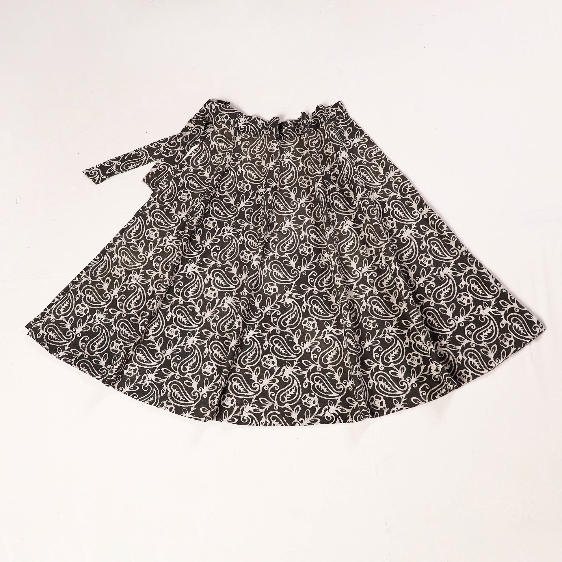 Brown - Hand Batik Printing Cotton Wrap Around Skirt