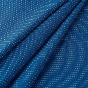 Aegean Blue - Prewashed Running Stitch Cotton Fabric 19