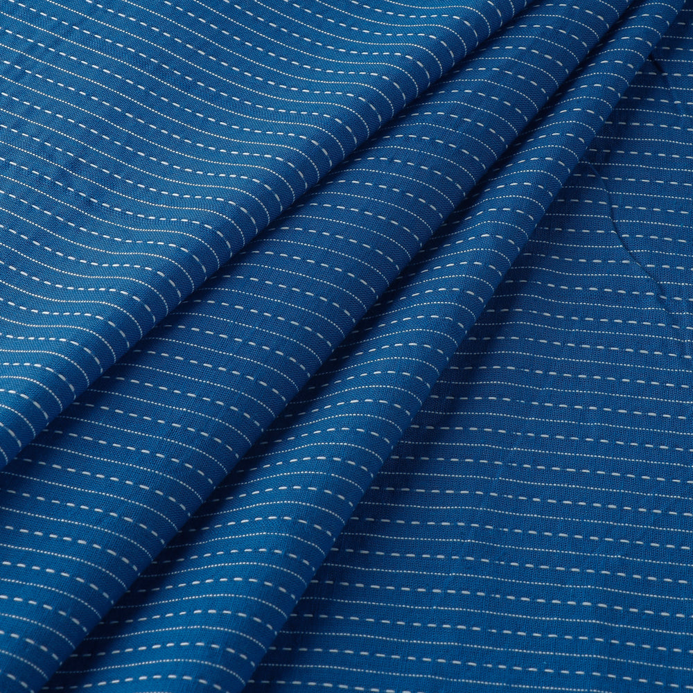 Aegean Blue - Prewashed Running Stitch Cotton Fabric 19