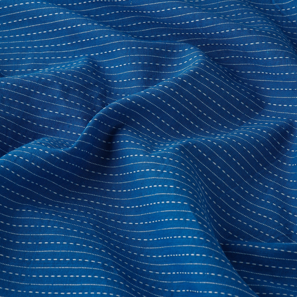 Aegean Blue - Prewashed Running Stitch Cotton Fabric 19