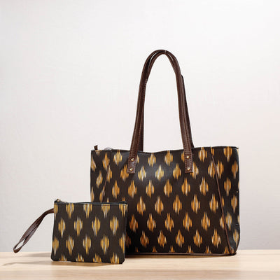 Brown - Kutch Handcrafted Cotton Shoulder Bag (Set of 2)