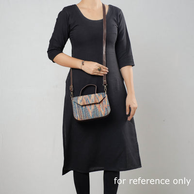 Black - Kutch Handcrafted Woven Cotton Sling Bag