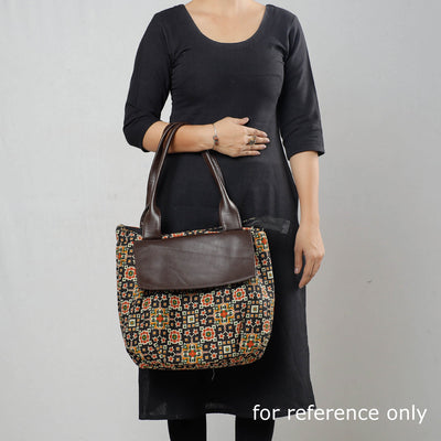 Brown - Kutch Handcrafted Cotton Shoulder Bag (Set of 2)