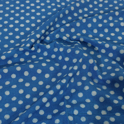 Blue - Akola Block Printing Jhiri Pure Handloom Cotton Single Bed Cover (94 x 59 in)