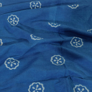 Blue - Akola Block Printing Jhiri Pure Handloom Cotton Single Bedcover (94 x 59 in)