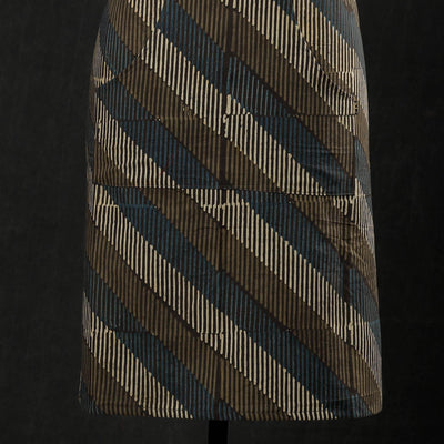Ajrakh Block Printed Cotton Apron with Pocket