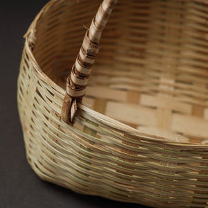 Beige - Handcrafted Organic Water Hyacinth Multipurpose Basket (7 x 7 in)