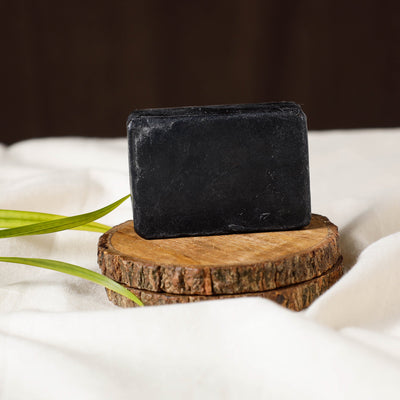Bihra Handmade Natural Charcoal Almond Soap (100gm)