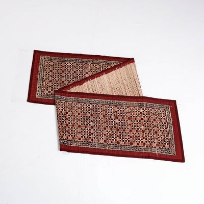Black - Special Natural Bamboo Bagh Block Printing Table Runner