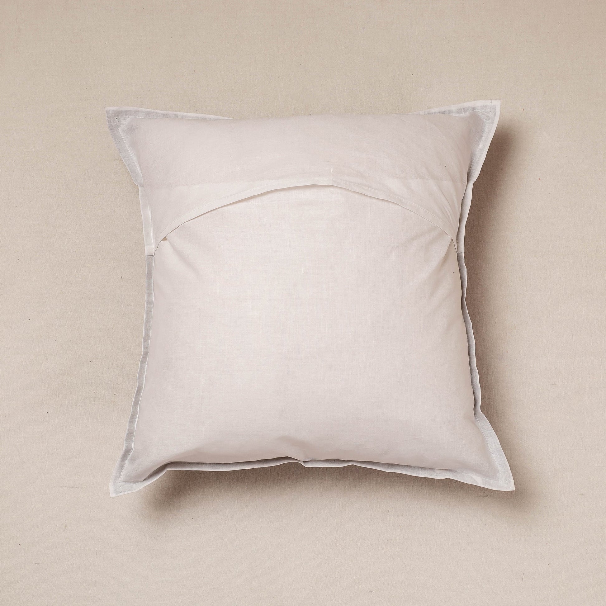 Black - Cutwork Cotton Applique Cushion Cover (16 x 16 in)