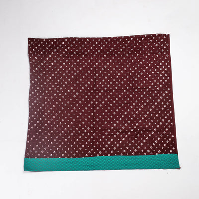 Brown - Rangoli Bandhani Tie-Dye Cotton Blouse Piece