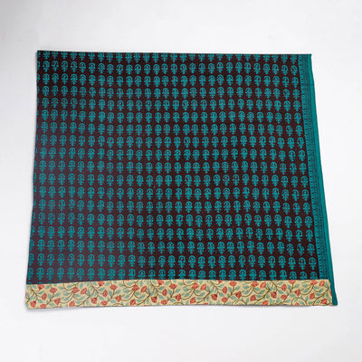Black - Rangoli Bagh Block Printing Cotton Blouse Piece