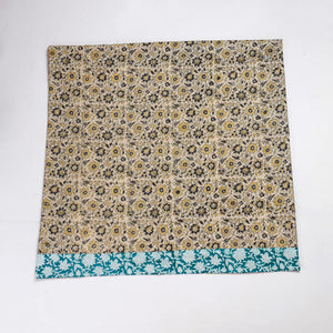 Beige - Rangoli Kalamkari Block Printed Cotton Blouse Piece
