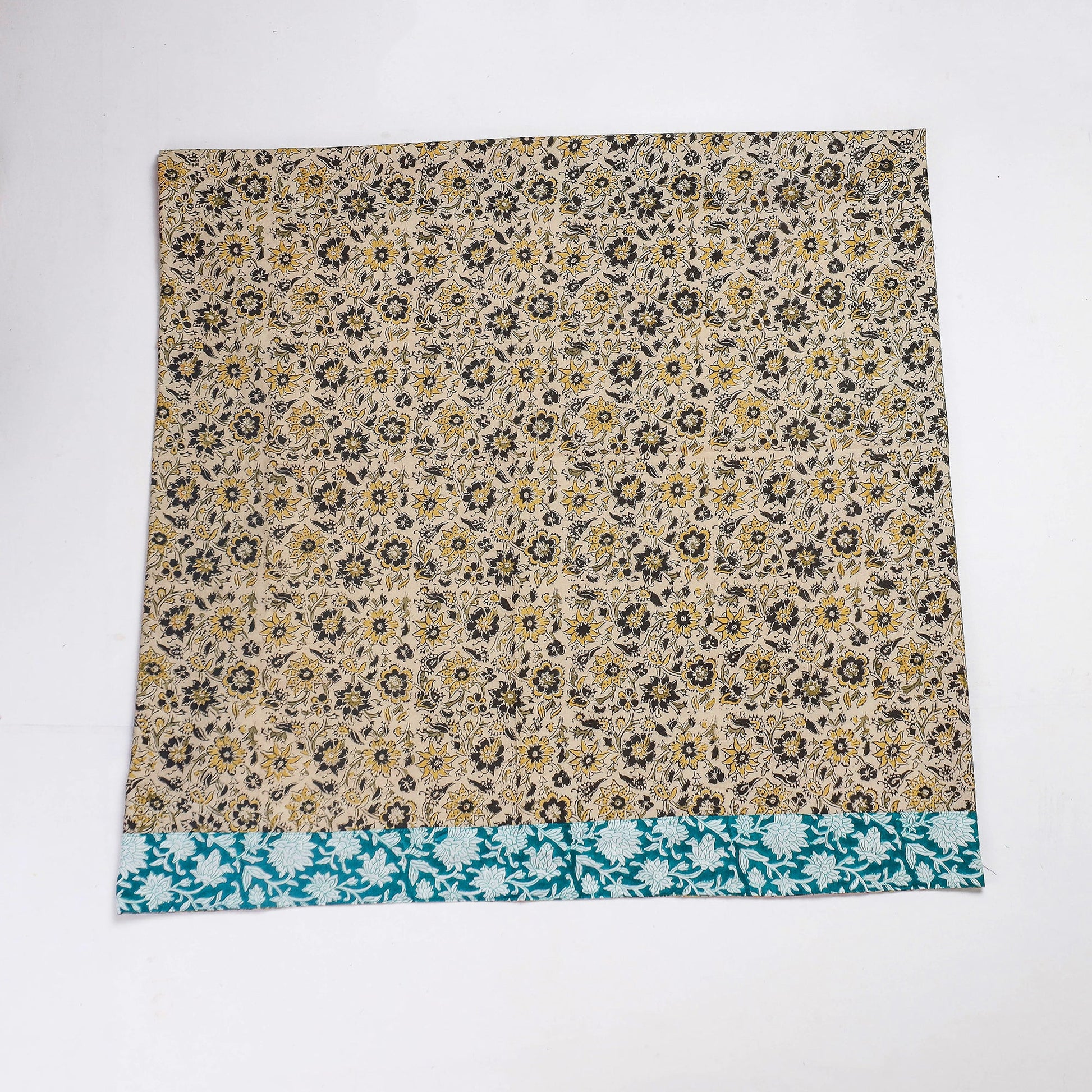 Beige - Rangoli Kalamkari Block Printed Cotton Blouse Piece