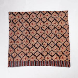Brown - Rangoli Kalamkari Block Printing Cotton Blouse Piece