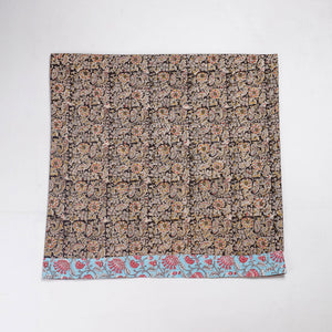 Black - Rangoli Kalamkari Block Printed Cotton Blouse Piece