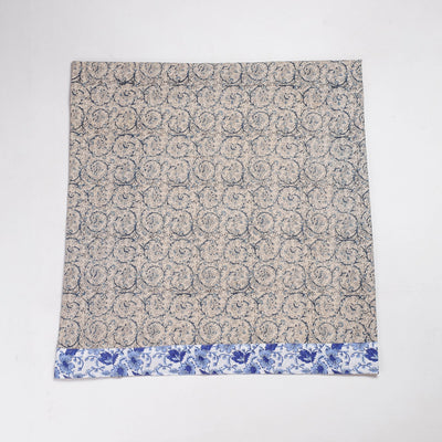 Beige - Rangoli Kalamkari Block Printed Cotton Blouse Piece