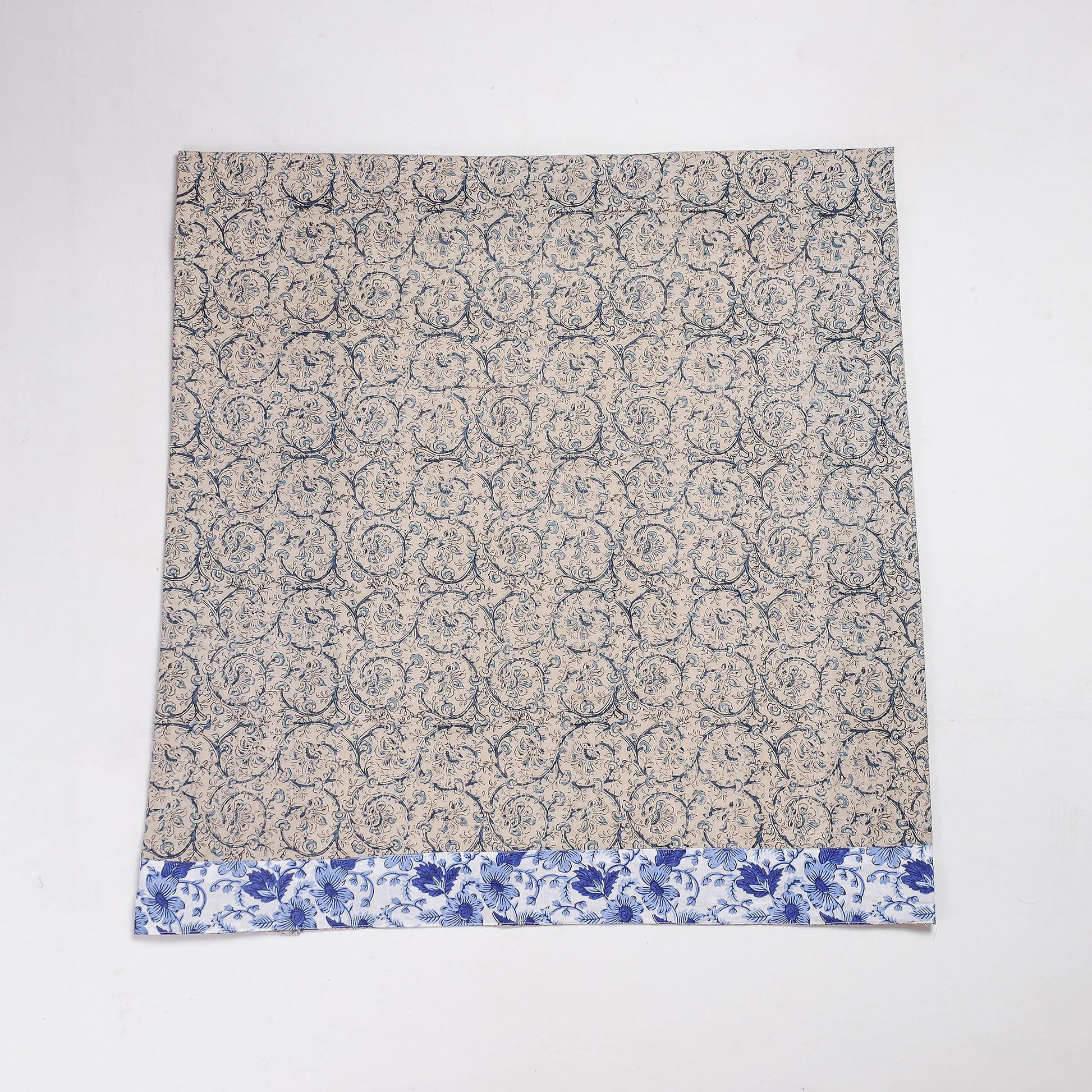 Beige - Rangoli Kalamkari Block Printed Cotton Blouse Piece