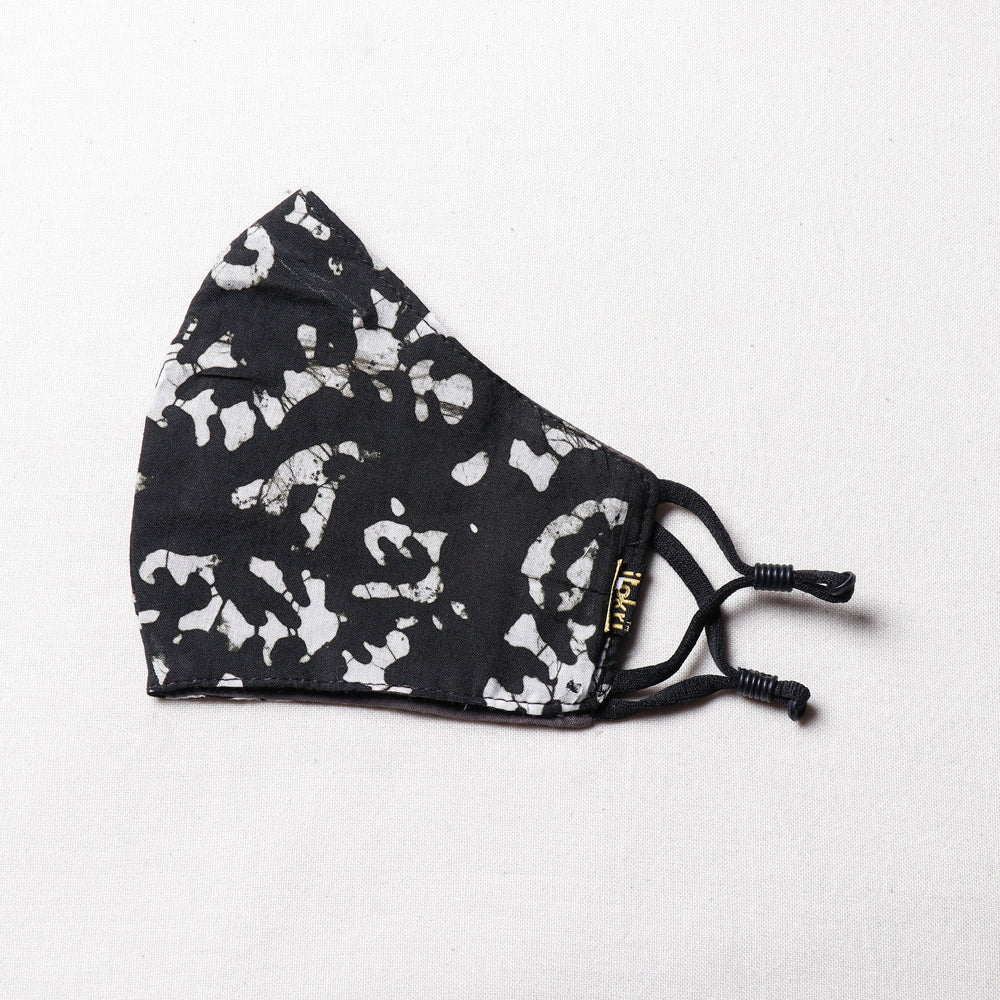 Batik Block Print Cotton 3 Layer Snug Fit Face Cover