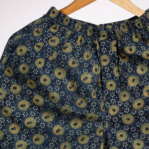 Blue - Ajrakh Block Printing Cotton Unisex Boxer/Shorts