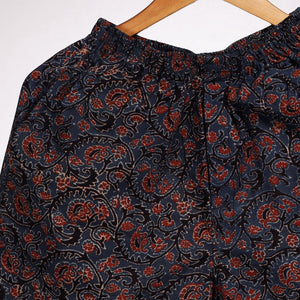 Blue - Ajrakh Block Printing Cotton Unisex Boxer/Shorts