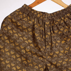 Brown - Ajrakh Block Printing Cotton Unisex Boxer/Shorts