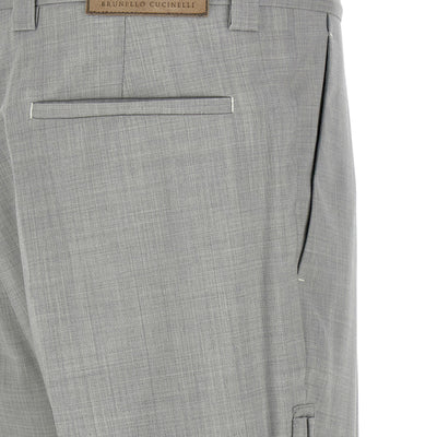 Brunello Cucinelli Mélange Wool Pants