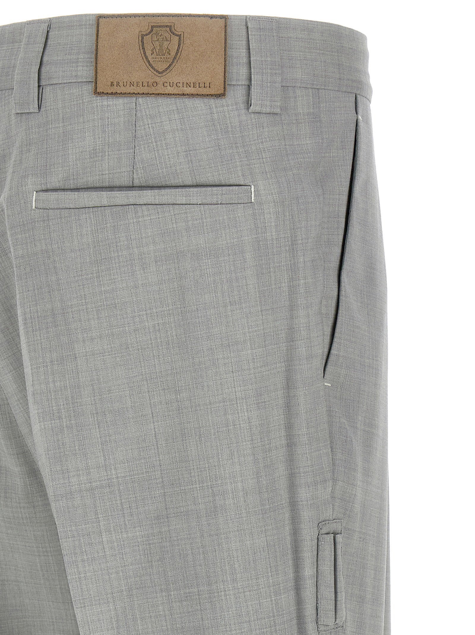Brunello Cucinelli Mélange Wool Pants