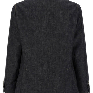 Brunello Cucinelli Double-breasted Denim Blazer