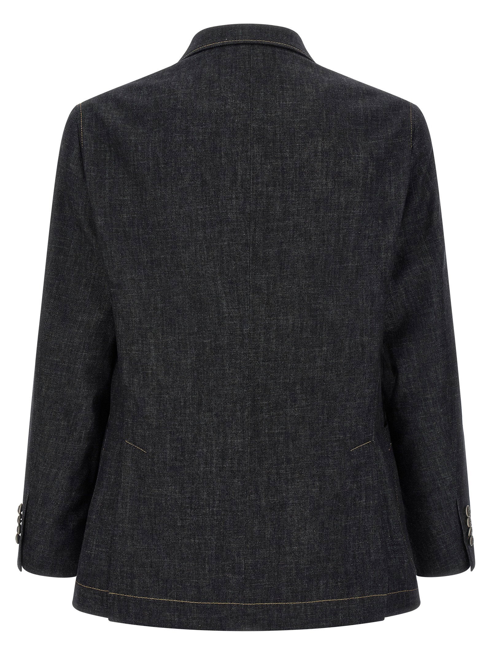 Brunello Cucinelli Double-breasted Denim Blazer
