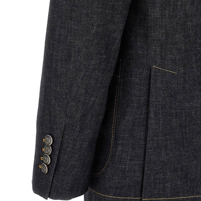 Brunello Cucinelli Double-breasted Denim Blazer