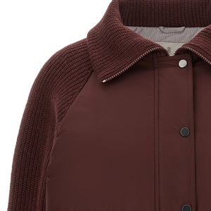 Brunello Cucinelli Shiny Zipper Pull Down Jacket