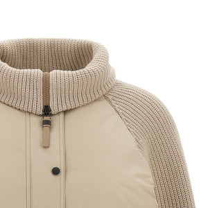 Brunello Cucinelli Knit Insert Down Jacket