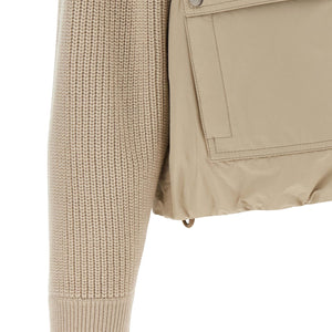 Brunello Cucinelli Knit Insert Down Jacket