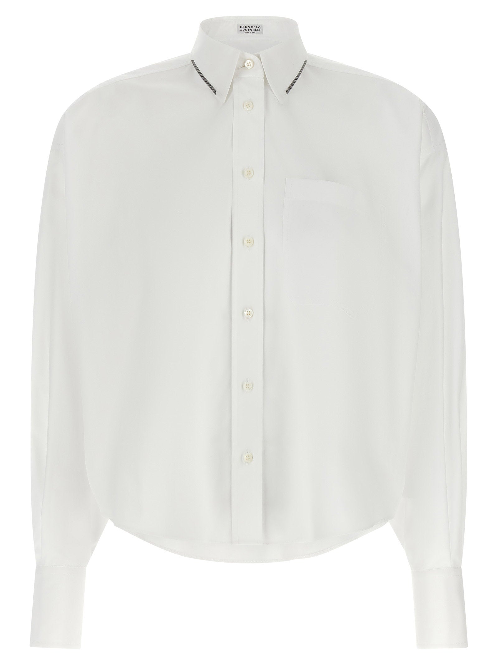 Brunello Cucinelli Shiny Trim Shirt
