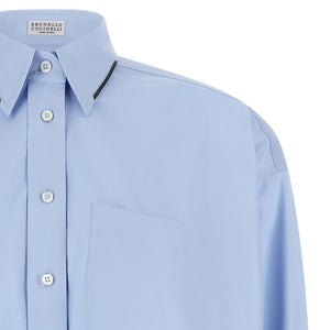 Brunello Cucinelli Shiny Trim Shirt