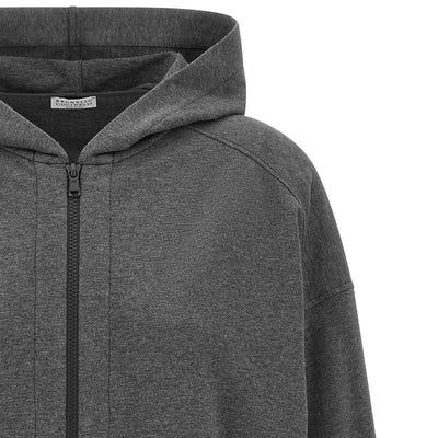 Brunello Cucinelli Shiny Trims Hoodie