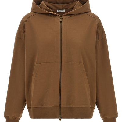 Brunello Cucinelli Shiny Trims Hoodie