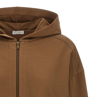 Brunello Cucinelli Shiny Trims Hoodie
