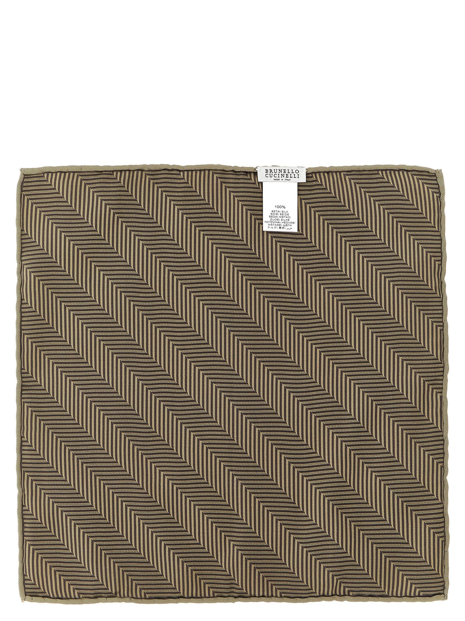 Brunello Cucinelli Chevron Pocket Clutch