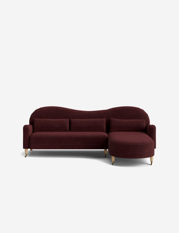 Garnet Faux Mohair