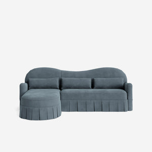 Middleton Skirted Chaise Sectional Sofa by Ginny Macdonald