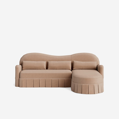 Middleton Skirted Chaise Sectional Sofa by Ginny Macdonald
