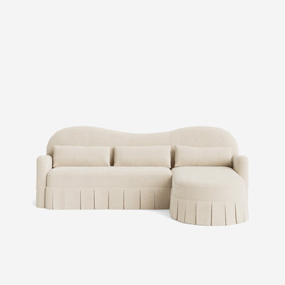 Middleton Skirted Chaise Sectional Sofa by Ginny Macdonald