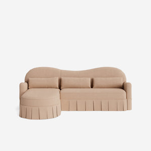 Middleton Skirted Chaise Sectional Sofa by Ginny Macdonald