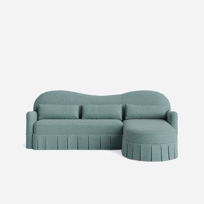 Middleton Skirted Chaise Sectional Sofa by Ginny Macdonald