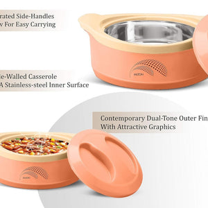 Milton Marvel 1000 with Inner Steel Casserole | Orange | 1 Pc