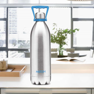 Milton Duo Deluxe Thermosteel 24 Hours Hot and Cold Water Bottle with Handle | 1 Pc