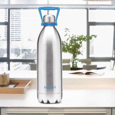 Milton Duo Deluxe Thermosteel 24 Hours Hot and Cold Water Bottle with Handle | 1 Pc