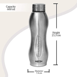 Milton Steel I Go Deluxe Thermosteel Water Bottle | 1 Pc